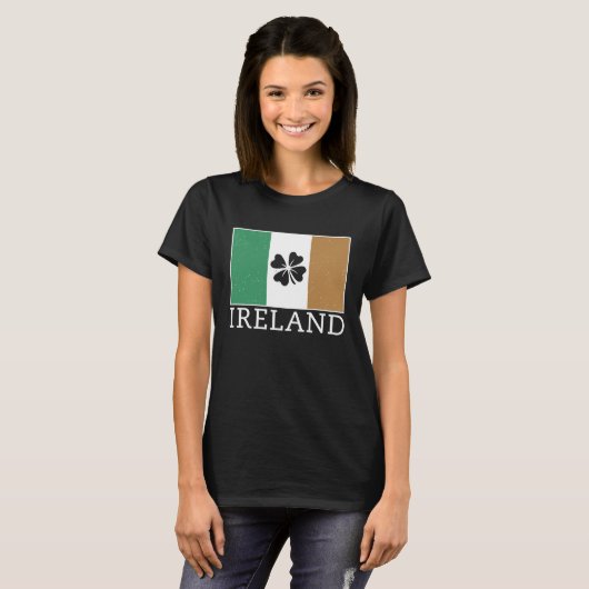 Irland Kleeblatt Irish Flag T-Shirt (Vorne ganz)