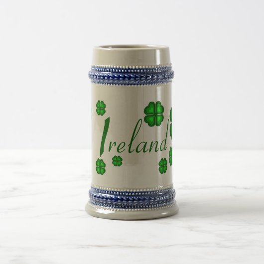 Irland, Kleeblatt, Klee Bierglas (Mittel)