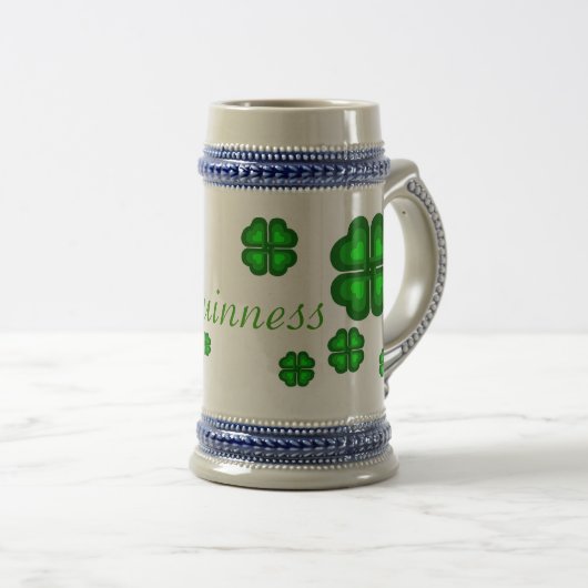 Irland, Kleeblatt, Klee Bierglas (VorderseiteRechts)