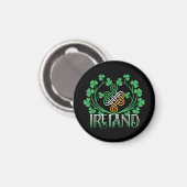 IRLAND-KLEEBLATT MAGNET (Vorderseite/Rückseite)