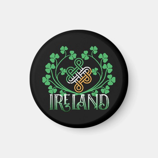 IRLAND-KLEEBLATT MAGNET (Vorne)