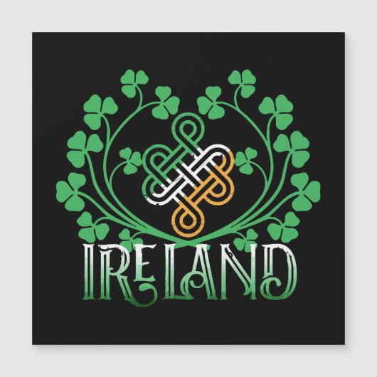 IRLAND-KLEEBLATT MAGNETKARTE (Vorderseite)