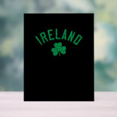 Irland Kleeblatt mit angebrochenem Text Acrylschild (Neutral)