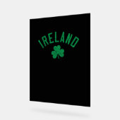 Irland Kleeblatt mit angebrochenem Text Acrylschild (Winkel)