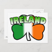 Irland Kleeblatt Postcard Postkarte (Vorne/Hinten)