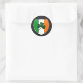 Irland Kleeblatt Shield Aufkleber (Tasche)