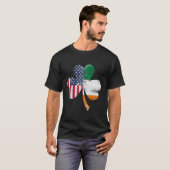 Irland Kleeblatt St Patricks Day Irish Us Flag T-Shirt (Vorne ganz)