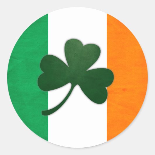 Irland Kleeblatt Sticker (Vorderseite)