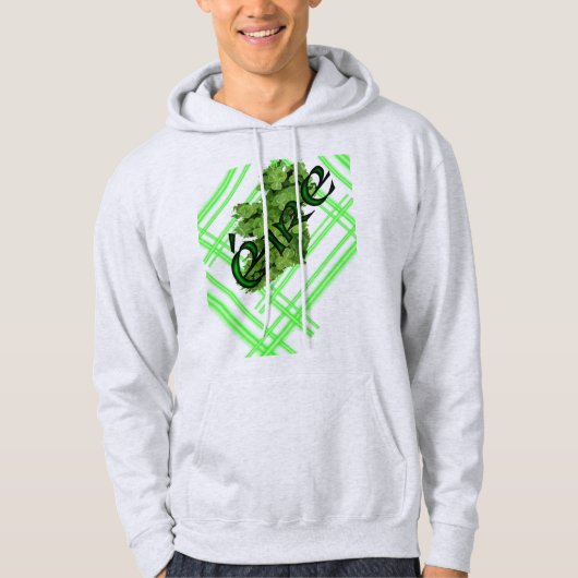 Irland Kleeblatt Stripes /2 von Kenneth Yoncich Hoodie (Vorderseite)