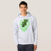Irland Kleeblatt Stripes /2 von Kenneth Yoncich Hoodie (Vorne ganz)