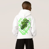 Irland Kleeblatt Stripes /2 von Kenneth Yoncich Hoodie (Schwarz voll)