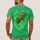 Irland Kleeblatt Stripes /2 von Kenneth Yoncich T-Shirt (Rückseite)