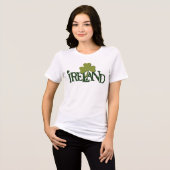 Irland-Kleeblatt Tri-Blend Shirt (Vorderseite voll)