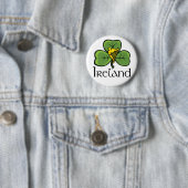 Irland-Kleeblatt und -harfe Button (Beispiel)