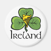 Irland Kleeblatt und Harnstoff Magnet (Vorne)