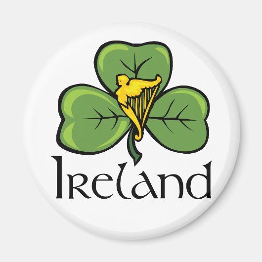 Irland Kleeblatt und Harnstoff Magnet (Vorne)