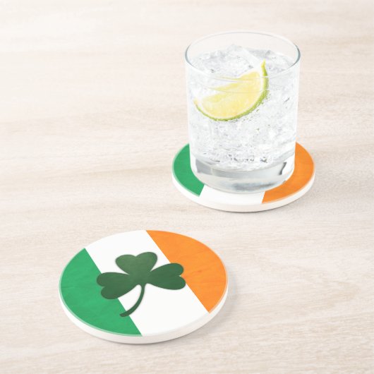 Irland Kleeblatt Untersetzer (Seite)