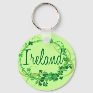 Irland-Kleeblätter Schlüsselanhänger