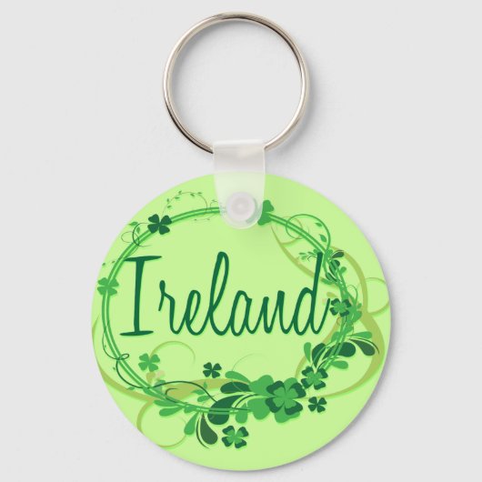 Irland Kleeblatts Schlüsselanhänger (Vorderseite)