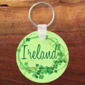Irland Kleeblatts Schlüsselanhänger (Vorderseite)