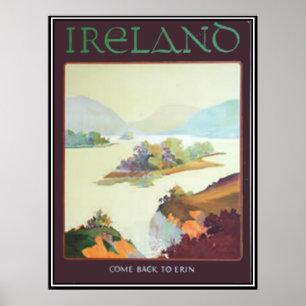 Irland, Komm zurück nach Erin Druck Poster