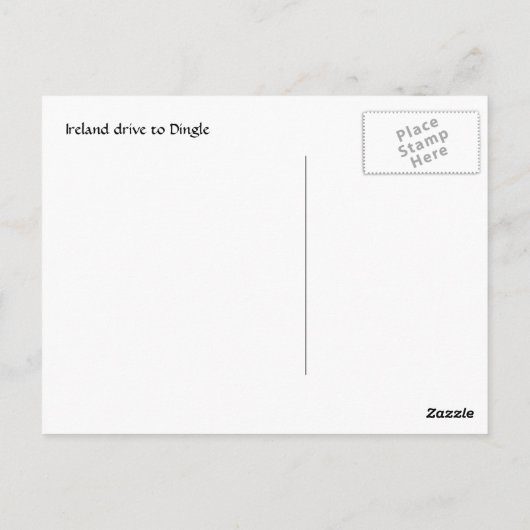 Irland Küste Postkarte (Rückseite)