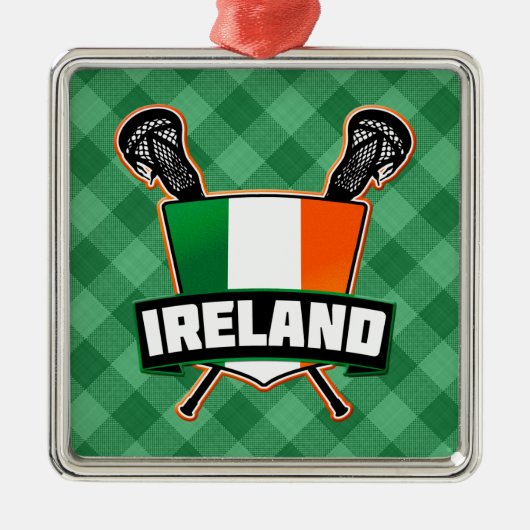 Irland Lacrosse Irish Ornament Aus Metall (Vorne)