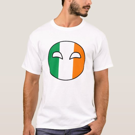 Irland-Land-Ball T-Shirt (Vorderseite)