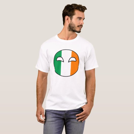 Irland-Land-Ball T-Shirt (Vorne ganz)