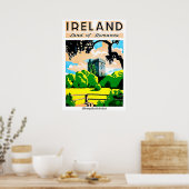 Irland, Land der Romantik, Schloss Blarey, Vintag Poster (Küche)