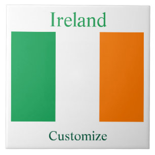 Irland Landesflagge Thunder_Cove Fliese