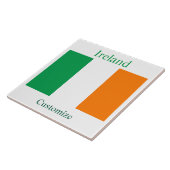 Irland Landesflagge Thunder_Cove Fliese (Seite)