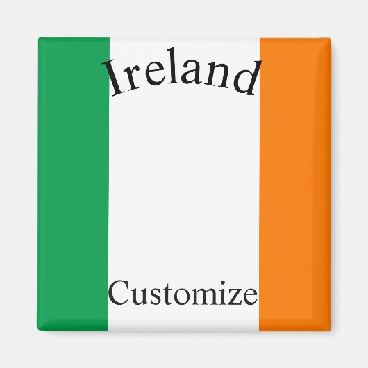 Irland Landesflagge Thunder_Cove Magnet (Vorne)