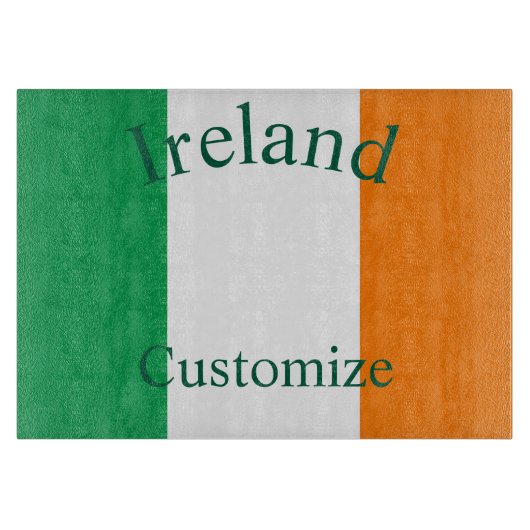 Irland Landesflagge Thunder_Cove Schneidebrett (Vorderseite)