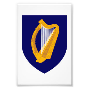 Irland Landeswappen Symbol Emblem Lyra Lira Fotodruck