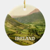 Irland Landkreis Antrim Vintage Szene Keramik Ornament (Hinten)