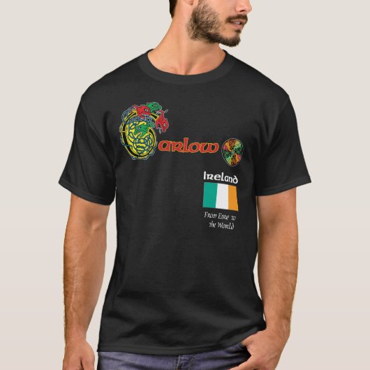 Irland-Landkreis Carlow Dunkelheits-T-Shirt T-Shirt (Vorderseite)