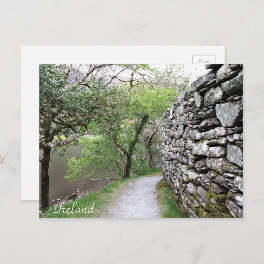 Irland, Landkreis Cork, Stone Wall, Postkarte (Vorne/Hinten)