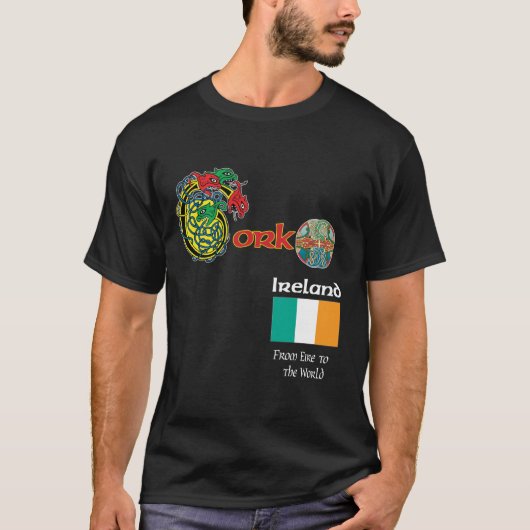 Irland-Landkreis-Korken-Dunkelheits-T-Shirt T-Shirt (Vorderseite)
