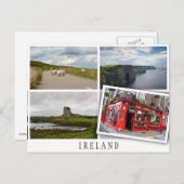 Irland Landschaften Collage mit lockerem Bild Postkarte (Vorne/Hinten)