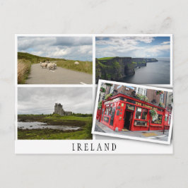 Irland Landschaften Collage mit lockerem Bild Postkarte