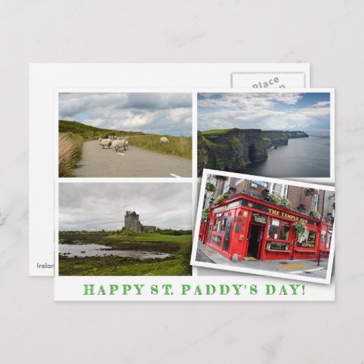 Irland Landschaften sammeln sich für St. Paddy's D Postkarte (Vorne/Hinten)