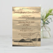 Irland Landschaftliche Einladung zur Hochzeit mit  (Stehend Vorderseite)