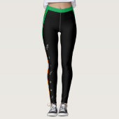 Irland Leggings, patriotisch, irische Flagge Leggings (Vorderseite)