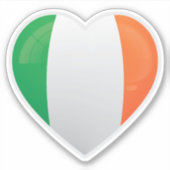 Irland Liebe Icon Aufkleber (Vorderseite)