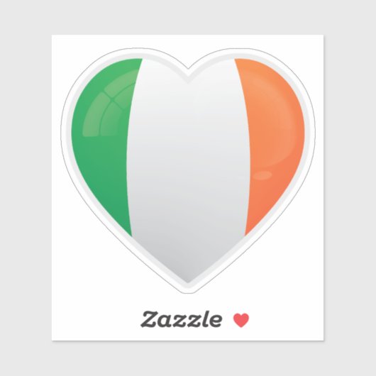 Irland Liebe Icon Aufkleber (Blatt)