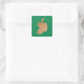 Irland Map Sticker (Tasche)
