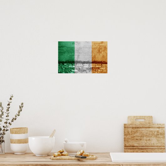 Irland-Mauer Poster (Küche)