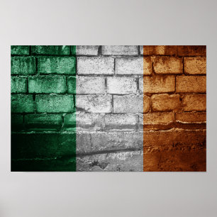Irland-Mauer Poster