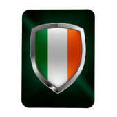Irland Metallic Emblem Magnet (Vertikal)